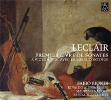 Leclair: Premier Livre de Sonates a Violon Seul avec la basse continue